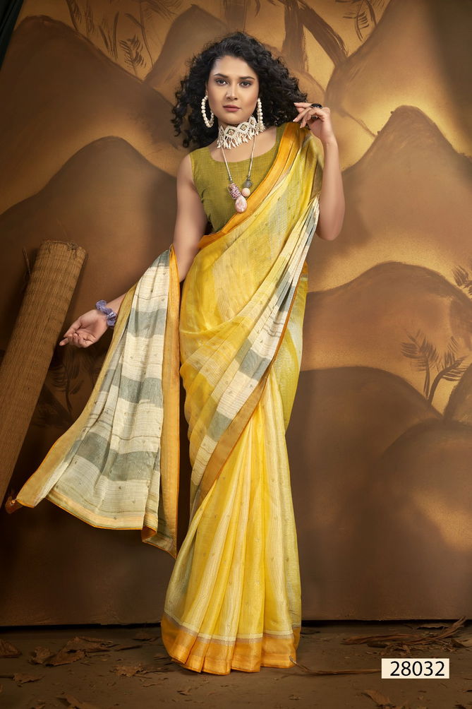 Urisha Vol 2 By Vallabhi Printed Designer Brasso Sarees Suppliers In Mumbai
